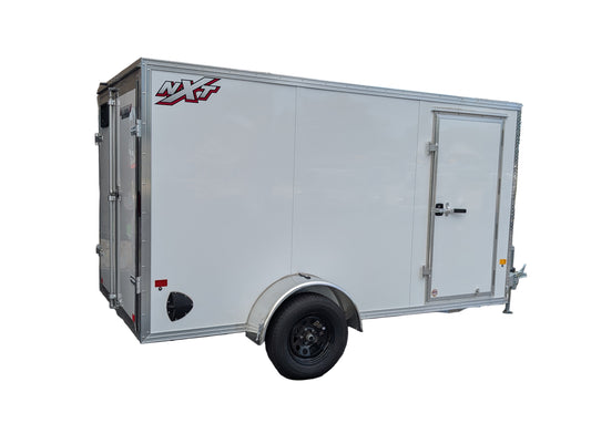 Alcom 6x12 Aluminum Single Axle Enclosed Trailer