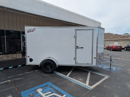 Alcom 6x12 Aluminum Single Axle Enclosed Trailer