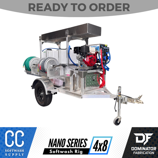 The Nano Series 4x8 Pressure Ranger Soft Wash & Pressure Washing Trailer
