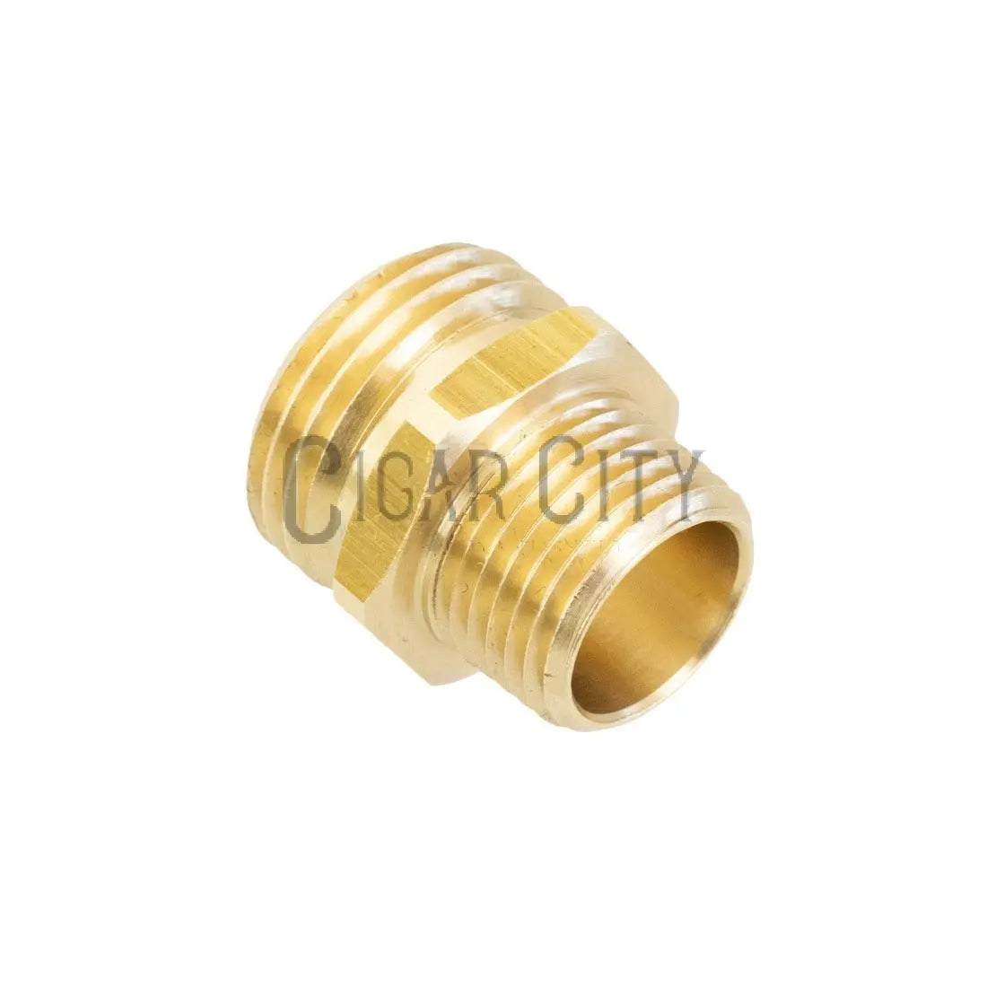 Pulex Brass Fitting - 1/2 Inch NPT-M X 3/4 Inch GH Male WindowCleaner.com
