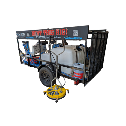 FOR RENT! - 6x12 Downstream & Softwash Rental Series Pressure Washing Trailer