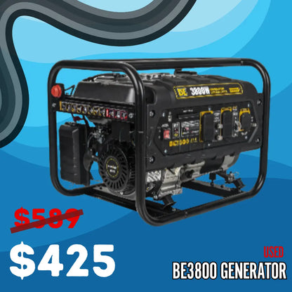 Scratch N Dent 3,800 Watt Generator - BE3800 Cigarcity Softwash