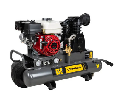 BE 8 Gallon Air Compressor GX200 13.8CFM