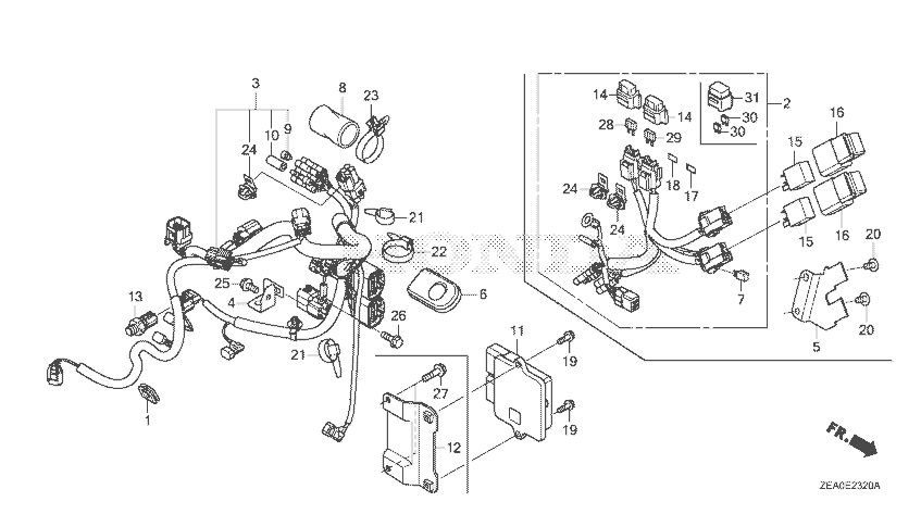 Honda ECU - IGX800 34750-ZDX-835