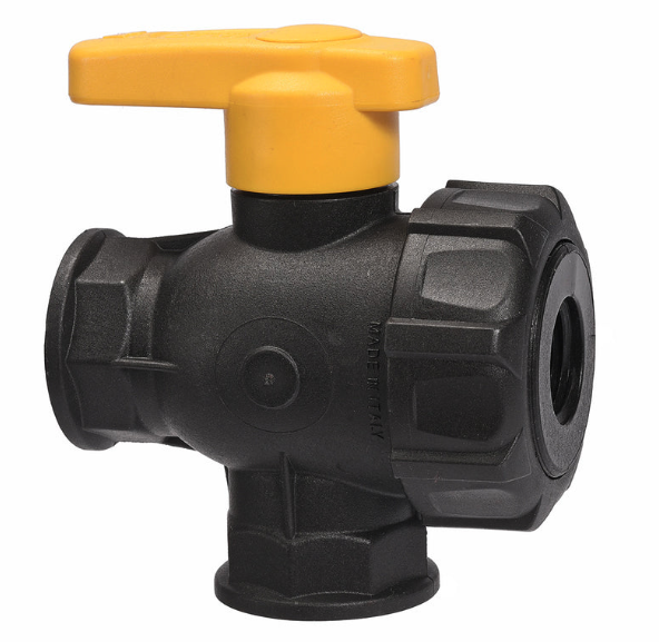 1/2" 3 Way Single Union Ball Valve 9951-3050N