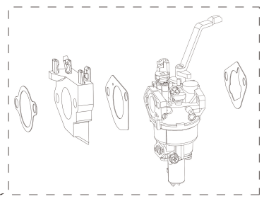 BE Carburetor BE12500T Generator 85.561.035