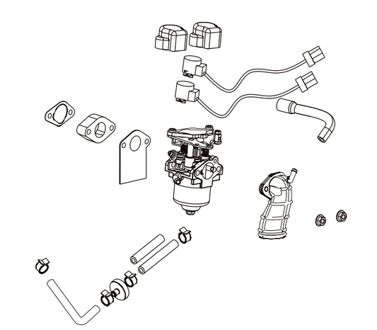 BE Carburetor BE4700id Generator 85.561.054