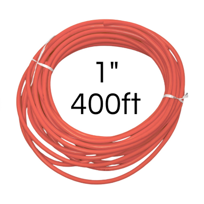 1" Red Softwash Hose Bulk x 400ft 16-RD Air 200 PSI