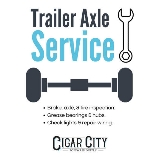 Service - Trailer Axle (Per Axle)  Cigarcity Softwash.