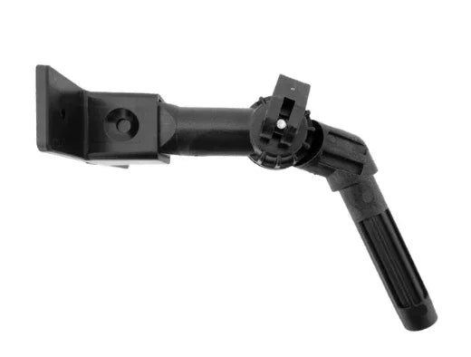 Black softwash spray wand with adjustable angle and ergonomic grip for pressure washing
