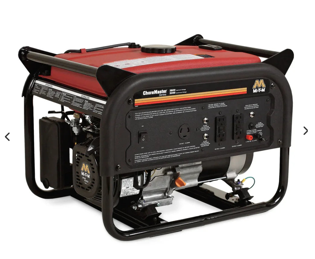 Mi-T-M ChoreMaster 3600 portable generator for softwash cleaning equipment power