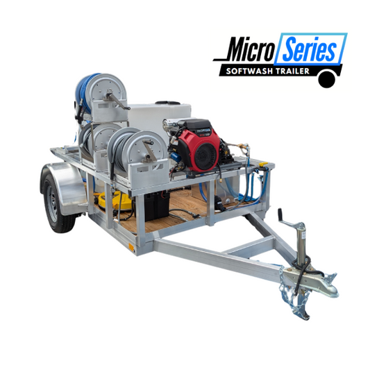 The Micro Series - 5x10 Aluminum Pressure & Softwash Trailer