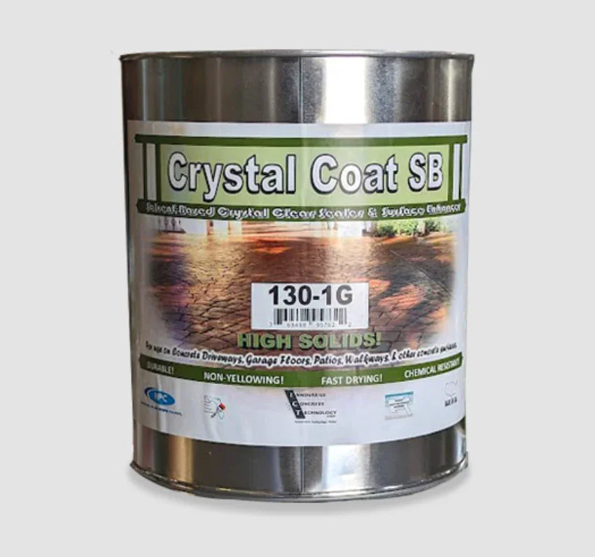 Crystal Coat SB high solids concrete sealer for driveways, patios, and garage floors – durable, fast drying