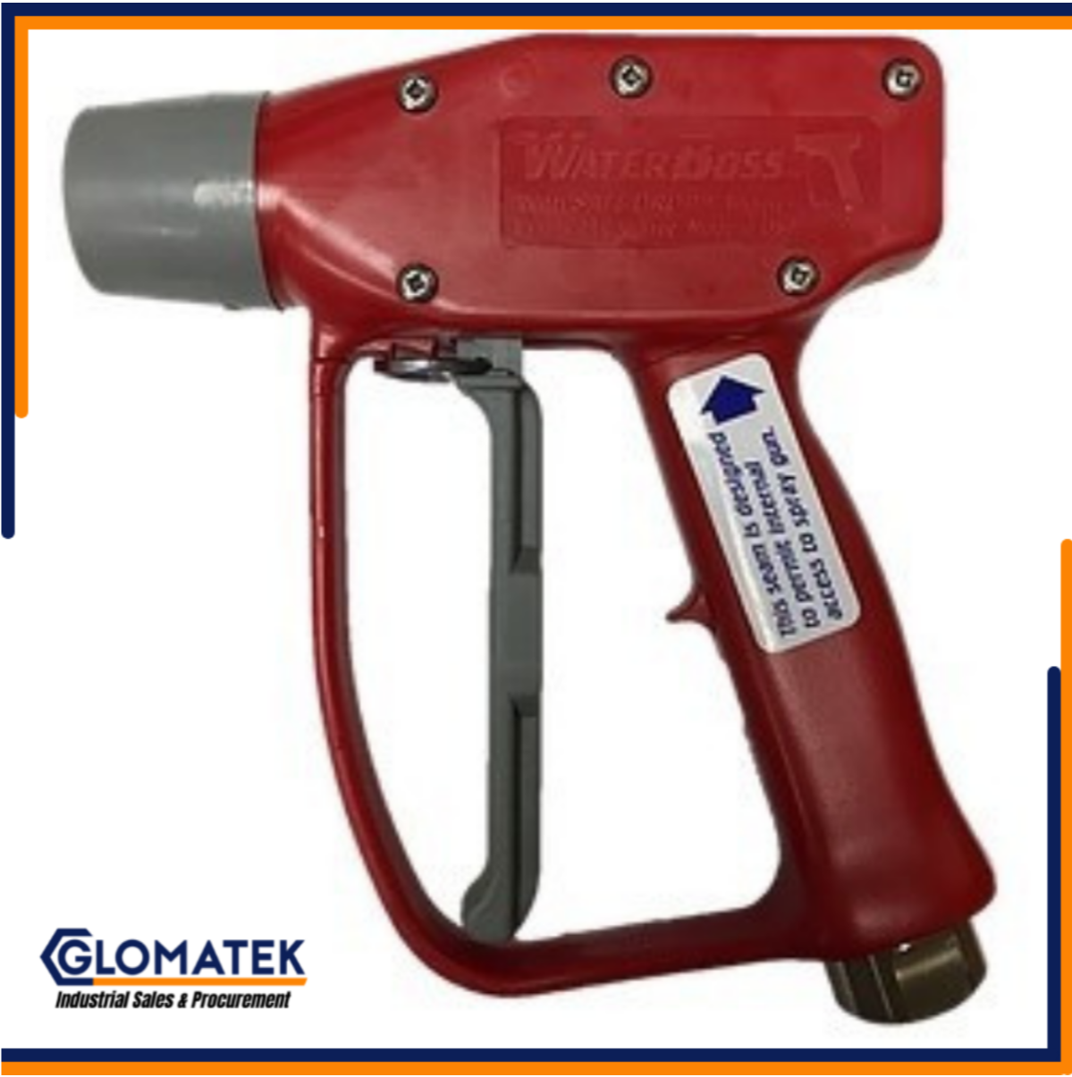 WaterBoss Red Softwash Spray Gun 1/2" Inlet WB-800-1/2-L
