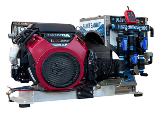 Batch Bandit Pressure Ranger 10 GPM @ 3500 PSI – Honda IGX800 Electric Start Softwash & Pressure Washer System with Waterproof Remote, Poly Mixing Block & Electric Flush