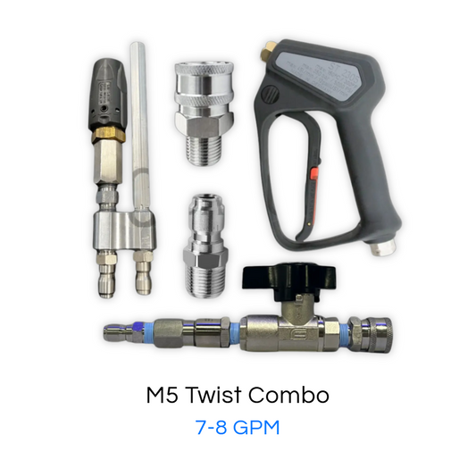 M5 Twist with Short Gun Ball Valve Swivel Combo – 7-8 GPM