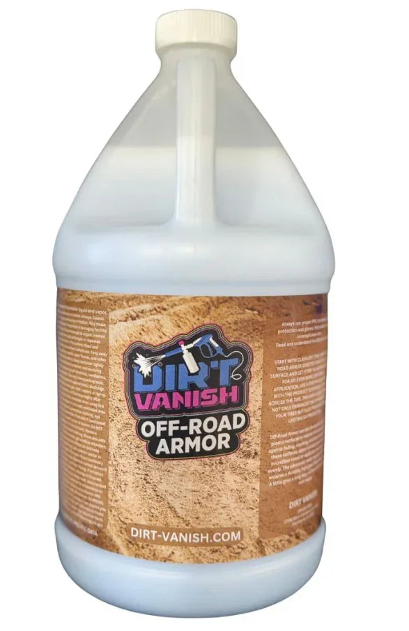 Dirt Vanish Off-Road Armor softwash cleaning solution in gallon jug for exterior surface cleaning