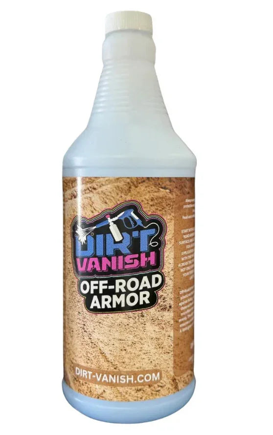 Dirt Vanish Off-Road Armor cleaning solution for tough outdoor stains and softwash applications