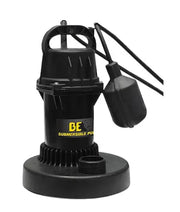 Black BE submersible pump with float switch for softwash cleaning systems