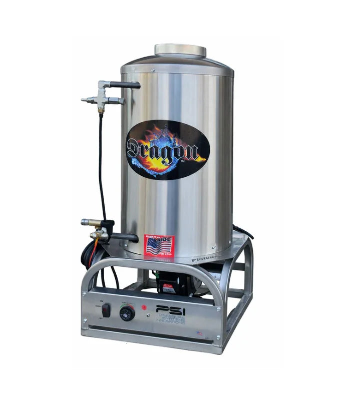 Dragon softwash chemical tank with PSI control panel for professional exterior cleaning equipment