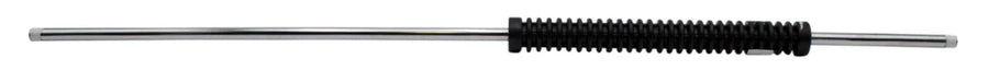 Chrome softwash wand with black ribbed grip for professional pressure washing equipment