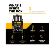 Commercial softwash pressure washer with 4200 PSI, Honda engine, spray wand, and chemical injector kit