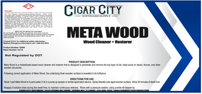 Metawood – Professional Wood Cleaner & Brightener for Exterior Surfaces