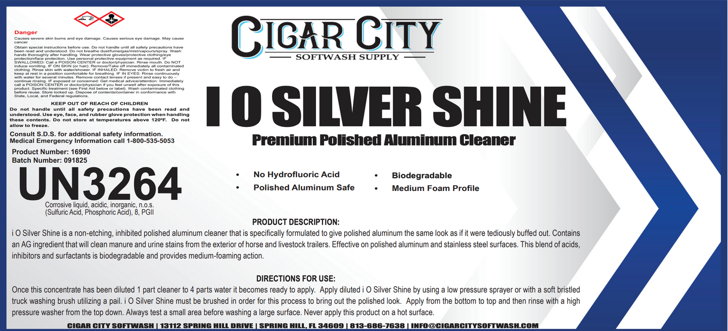IO Silver Shine – Premium Polished Aluminum Cleaner