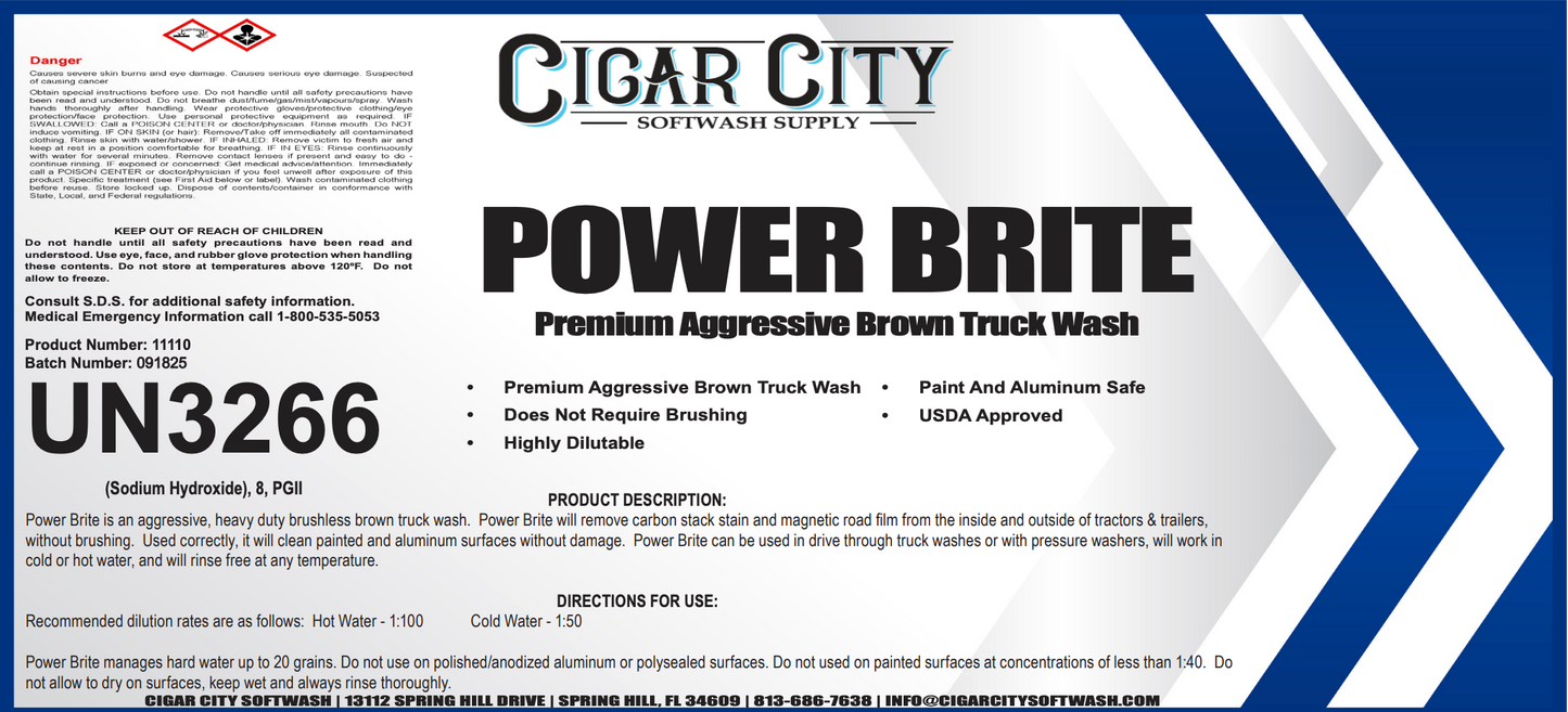 Power Brite – Professional Rust, Mineral & Stain Remover