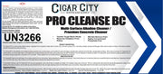 Pro Cleanse BC multi-surface alkaline cleaner for concrete, siding, and masonry — phosphate-free, concentrated softwash solution