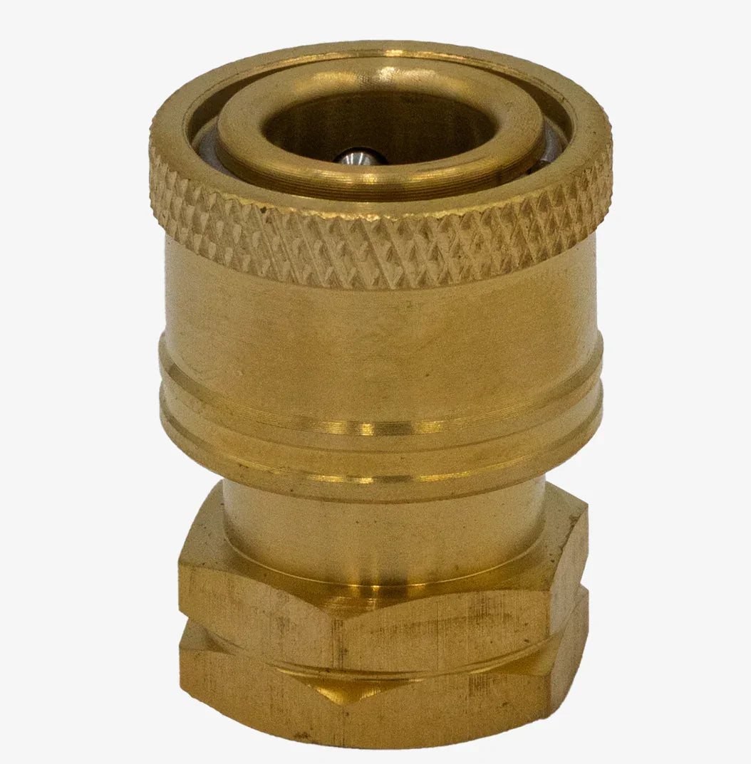 Brass quick connect fitting for softwash equipment, durable and corrosion-resistant design