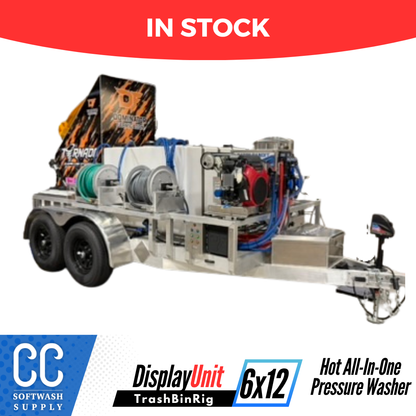 In Stock! 6x12 Gen2 Trash Bin Cleaning Rig
