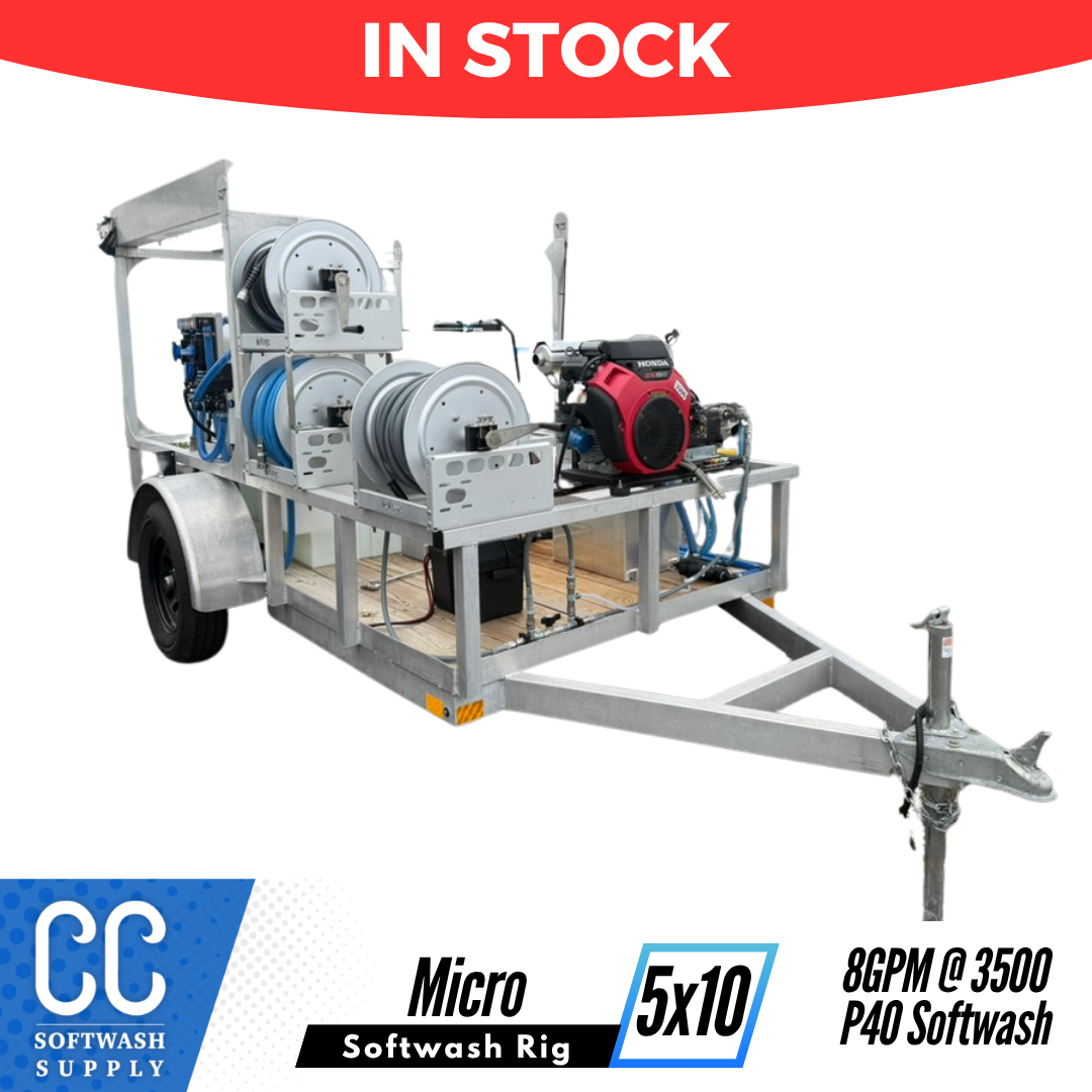 In Stock! - 5x10 Micro Series Pressure + Softwash Rig