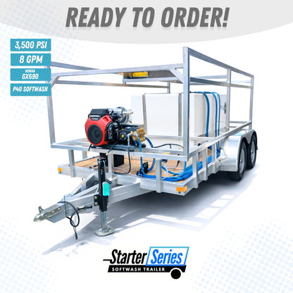 The Aluminum Starter Series - 8GPM Pressure Washer with P40 Gas Roof Pump