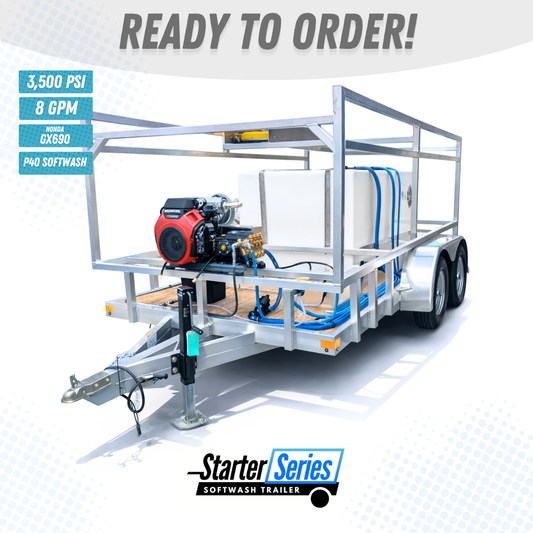 The Aluminum Starter Series - 8GPM Pressure Washer with P40 Gas Roof Pump