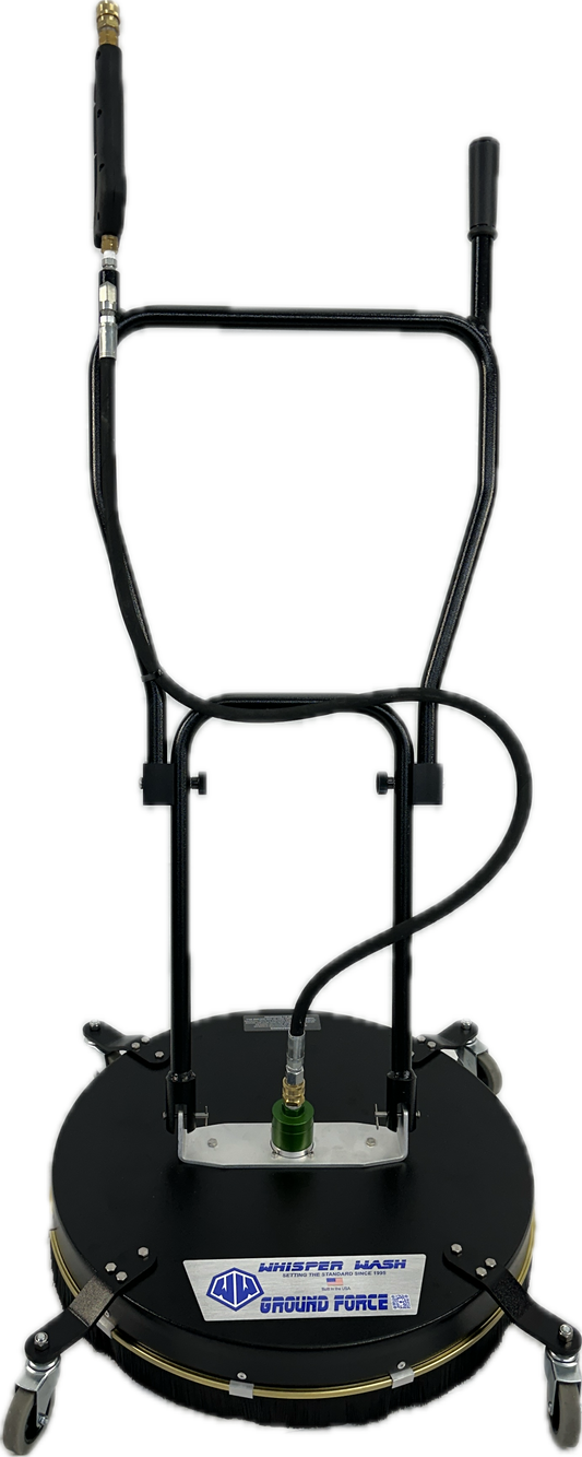 Whisper Wash Ground Force 24" Surface Cleaner – Hydro-Flow Aluminum 2-Tip Bar | GF2400-HFAL