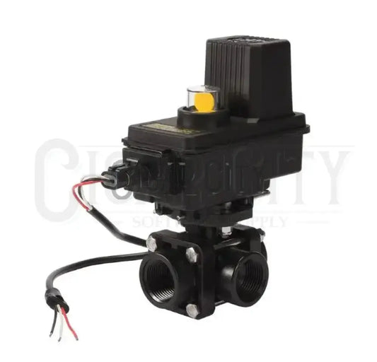 Teejet 1" 12V 3 Way Electric Shutoff Valve  Cigarcity Softwash.