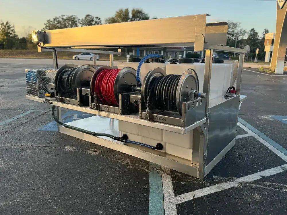 The Stallion XL 8' Pressure & Soft Washing Truck Bed Skid Complete Rigs Cigarcity Softwash.