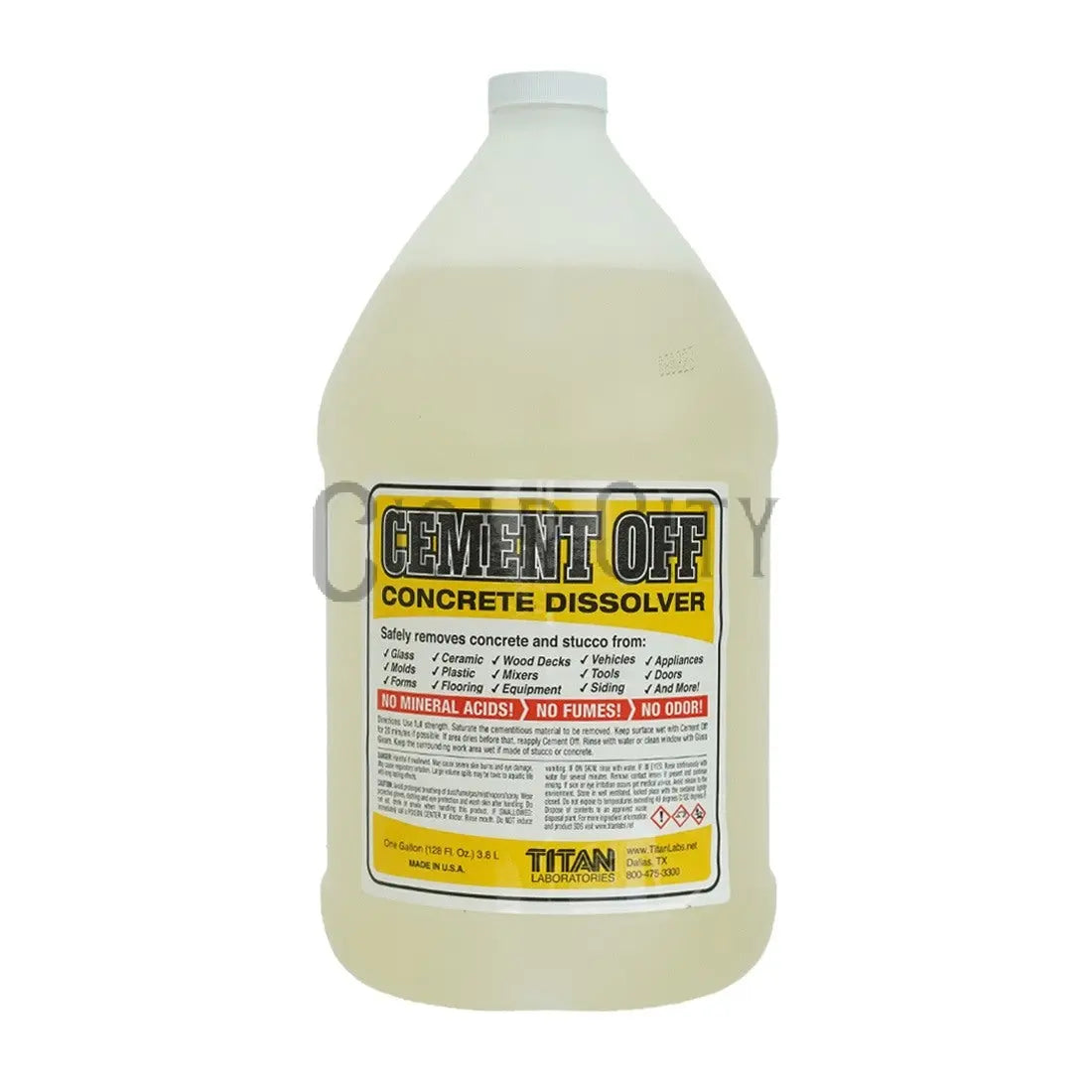 Titan Cement Off Solvent WindowCleaner.com