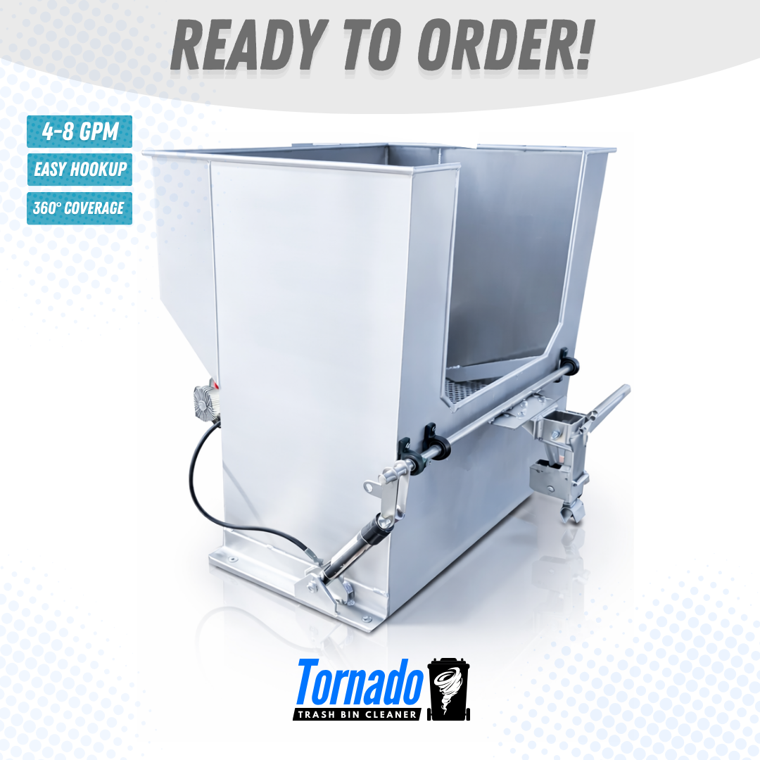 Tornado Trash Bin Cleaner – High-Pressure Dual Nozzle Cleaning System for Trash & Recycling Bins