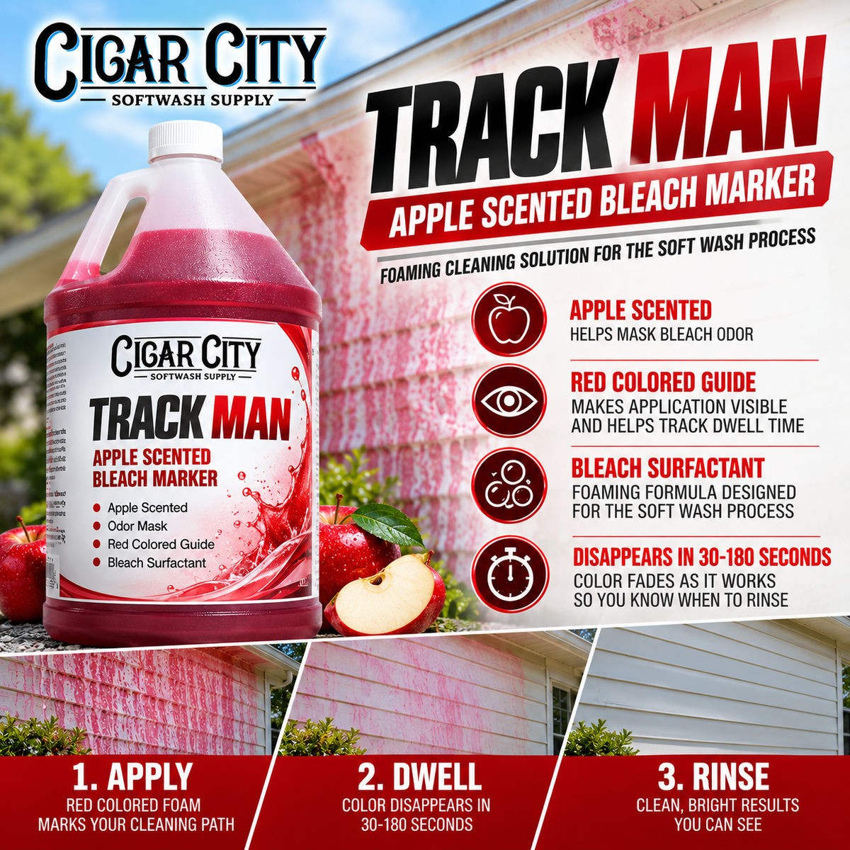 Track Man Apple Bleach Marker