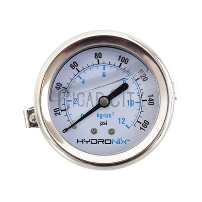Tucker 0-160 PSI Liquid Filled Pressure Gauge WindowCleaner.com