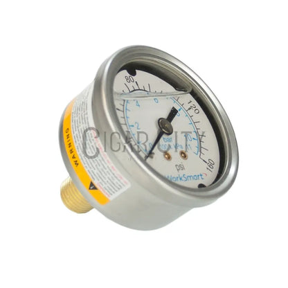 Tucker 0-160 PSI Liquid Filled Pressure Gauge WindowCleaner.com