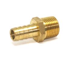 3/4″ Hose Barb x 3/4″ Male NPTF Rigid Brass Fitting – Straight Connector