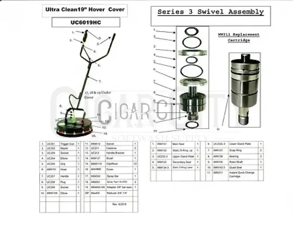 Whisper Wash 19" Ultra Clean Grip  Cigarcity Softwash.