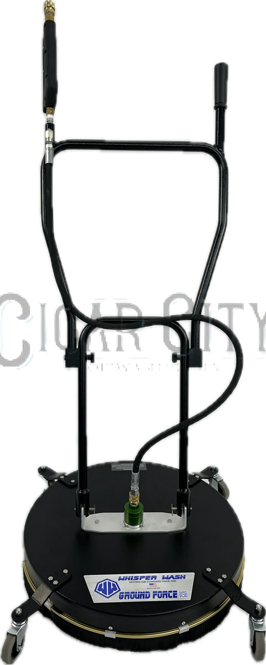 Whisper Wash Ground Force 24" Surface Cleaner – Hydro-Flow Aluminum 2-Tip Bar | GF2400-HFAL Whisper Wash