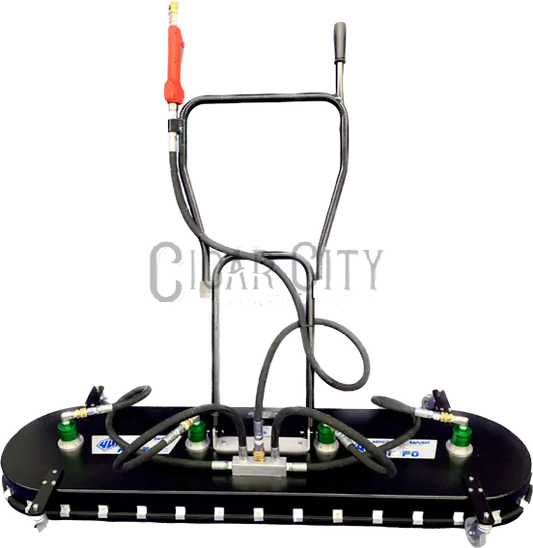 Whisper Wash Hippo 6' Surface Cleaner – Hydro-Flow Aluminum 2-Tip Bar | H600-HFAL Whisper Wash