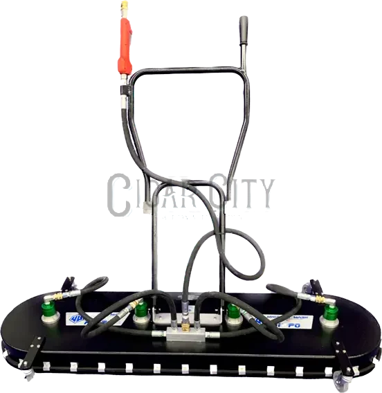 Whisper Wash Hippo 6' Surface Cleaner – Hydro-Flow Aluminum 2-Tip Bar | H600-HFAL Whisper Wash