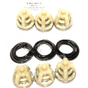Softwash check valve kit with beige valves and black O-rings for pressure washer systems