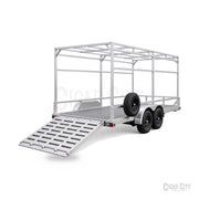 Rendering - actual build may vary - 6x14 tandem axle trailer with ramp, rear